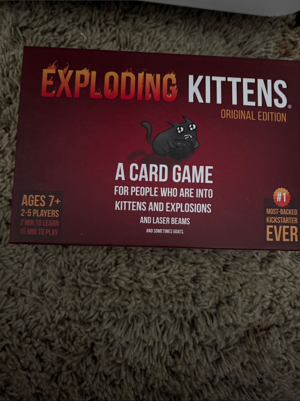 Exploding kittens Original Edition Card Game - Red Box